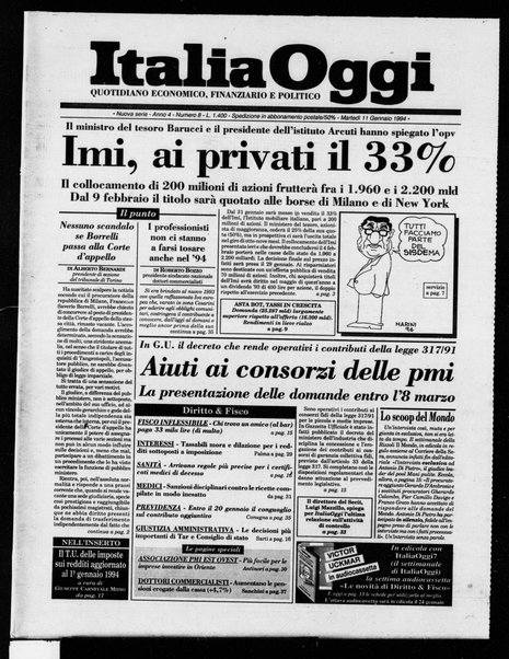 Italia oggi : quotidiano di economia finanza e politica